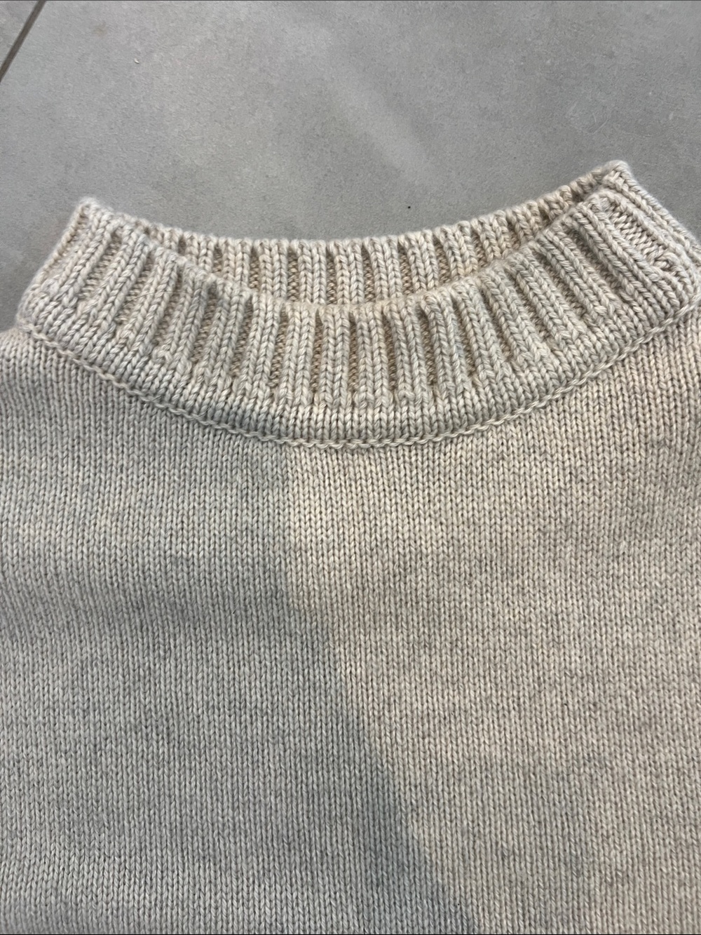 Marni Stone Beige Short-Sleeve Turtleneck Sweater - Picture 2 of 7